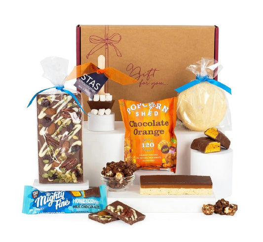 Letterbox chocolate treats gift box with assorted chocolates for chocolate lovers