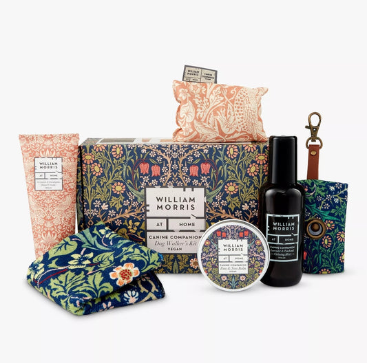 William Morris Dog Lover Gift Hamper – Vegan Hand Cream, Paw Balm & Dog Care Set