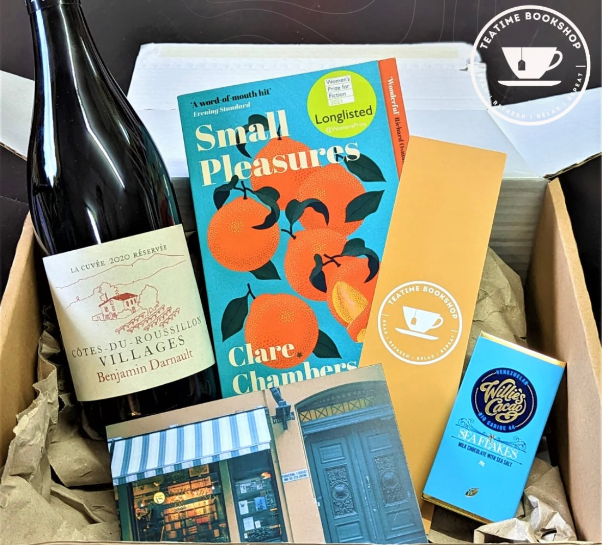 Wine & Book Hamper – Luxury Gift for Readers