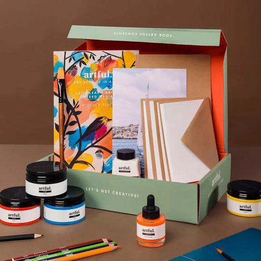 Mixed Media Art Kit – Art School in a Box Gift for Beginners & Hobby Artists